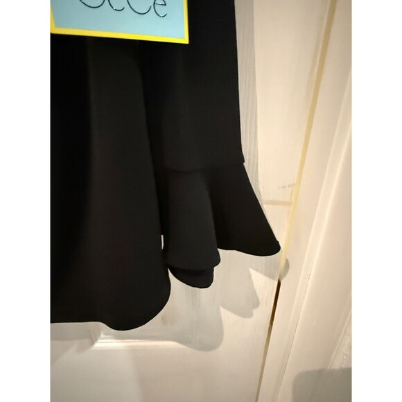 CeCe Black Blouse With Pearl Collar NWT Size Small - Picture 5 of 6